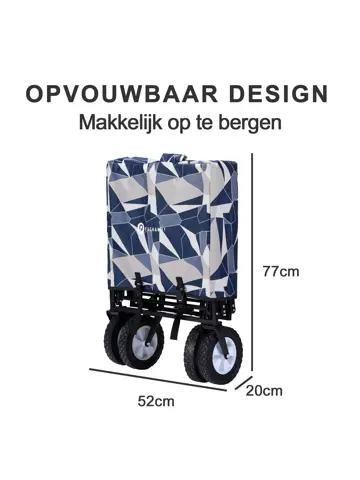 Packaway Opvouwbare Bolderkar  70KG – Pastel