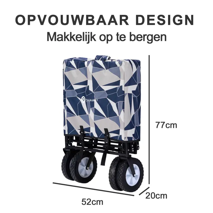 Packaway Opvouwbare Bolderkar  70KG – Pastel