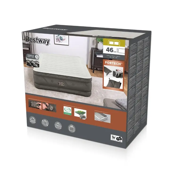 Luchtbed - Bestway - 2P - 152x203 cm + pomp