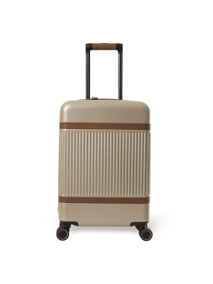 Zuna - Handbagagekoffer - Leren handvatten - 55cm