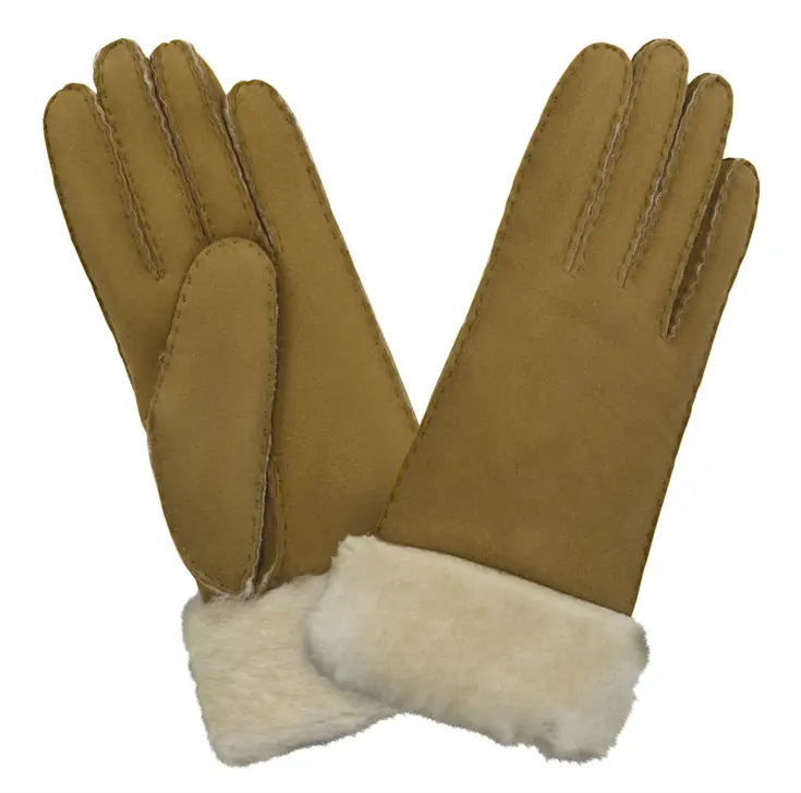 Merino - Dames handschoenen - Lamsleer/Wol