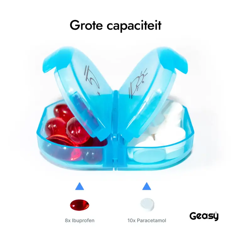 GEASY Pillendoos 7 Dagen – 2 Vakken