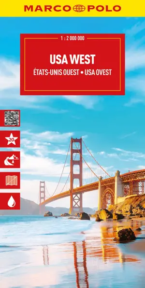 Wegenkaart Verenigde Staten West