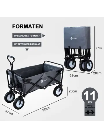 Packaway Opvouwbare Bolderkar 70KG