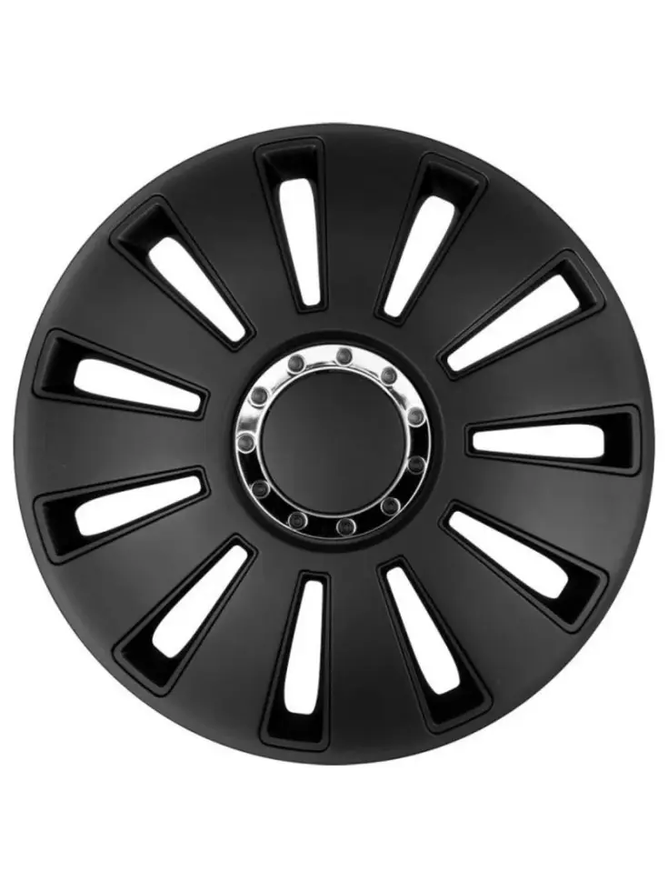 Wieldoppen set - 15 inch - Silverstone Zwart