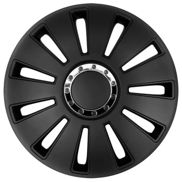 Wieldoppen set - 15 inch - Silverstone Zwart