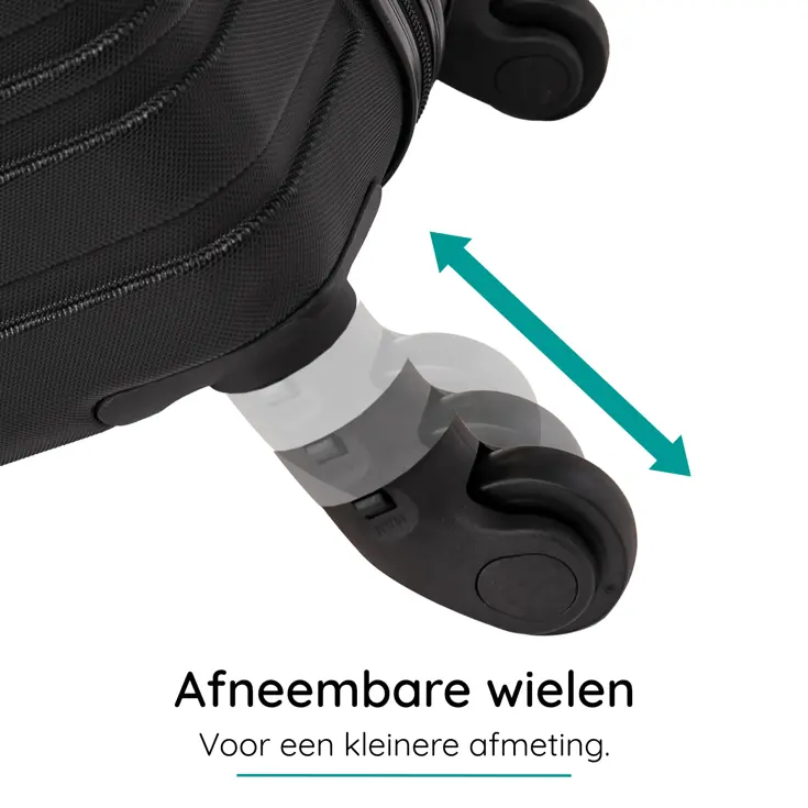Kofferset XS ABS 29L met TSA-slot en 360° wielen
