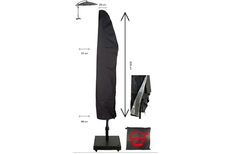 Zweefparasol hoes 205x57x40 cm - Redlabel