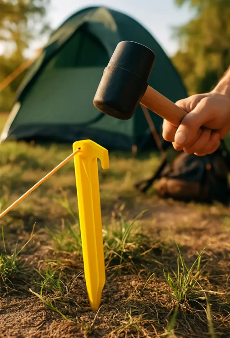 Tentharingen - 23 Cm Geel - 24 Stuks -