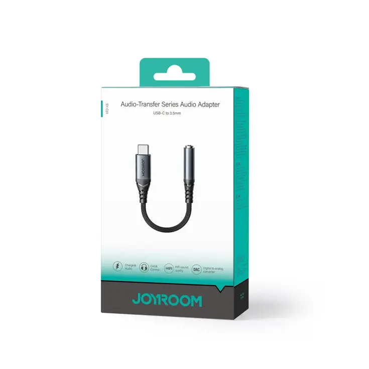 Audio adapter USB-C - Zwart - Joyroom