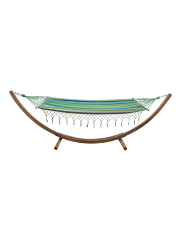 Buitenkado Hangmat 220x140 Spreidstok - Groen