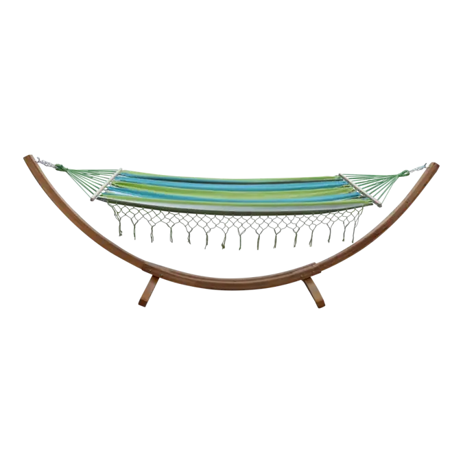 Buitenkado Hangmat 220x140 Spreidstok - Groen