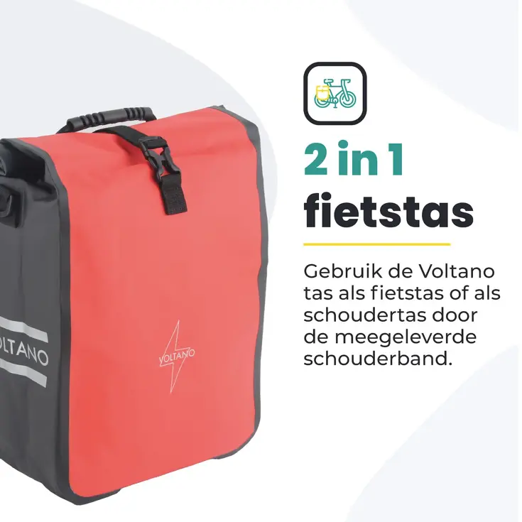 Voltano Fietstas 16L Enkele Pakaftas