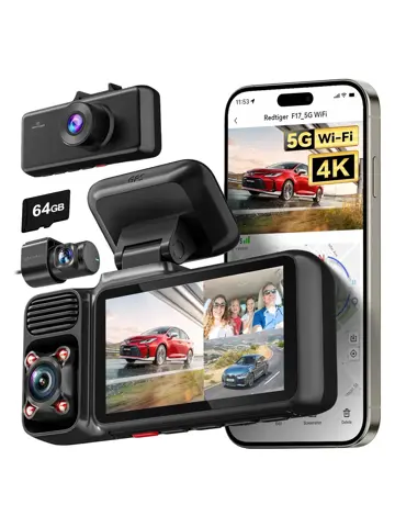 F17 3CH 4K Wifi GPS 64gb dashcam
