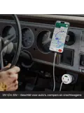 Autolader USB C & USB A - Snellader - Wit