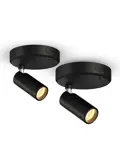 Oplaadbare Spotlights 2-pack – Zwart