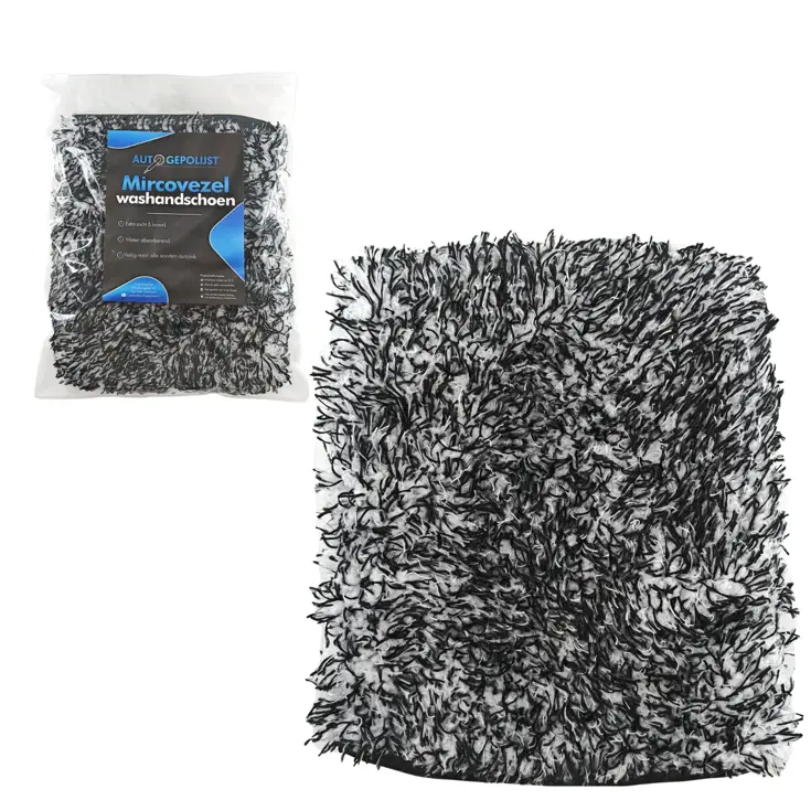 Microvezel Autowashandschoen Zwart