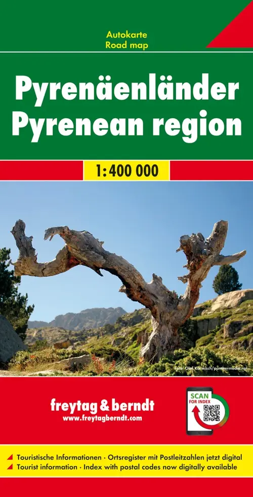 Wegenkaart Pyreneeën