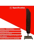 Zweefparasol hoes 205x57x40 cm - Redlabel