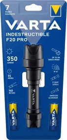 Indestructible F20 Pro - Zaklamp - Varta