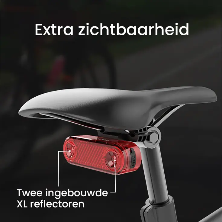 Achterlicht Fiets met smart remlicht 60 lumen