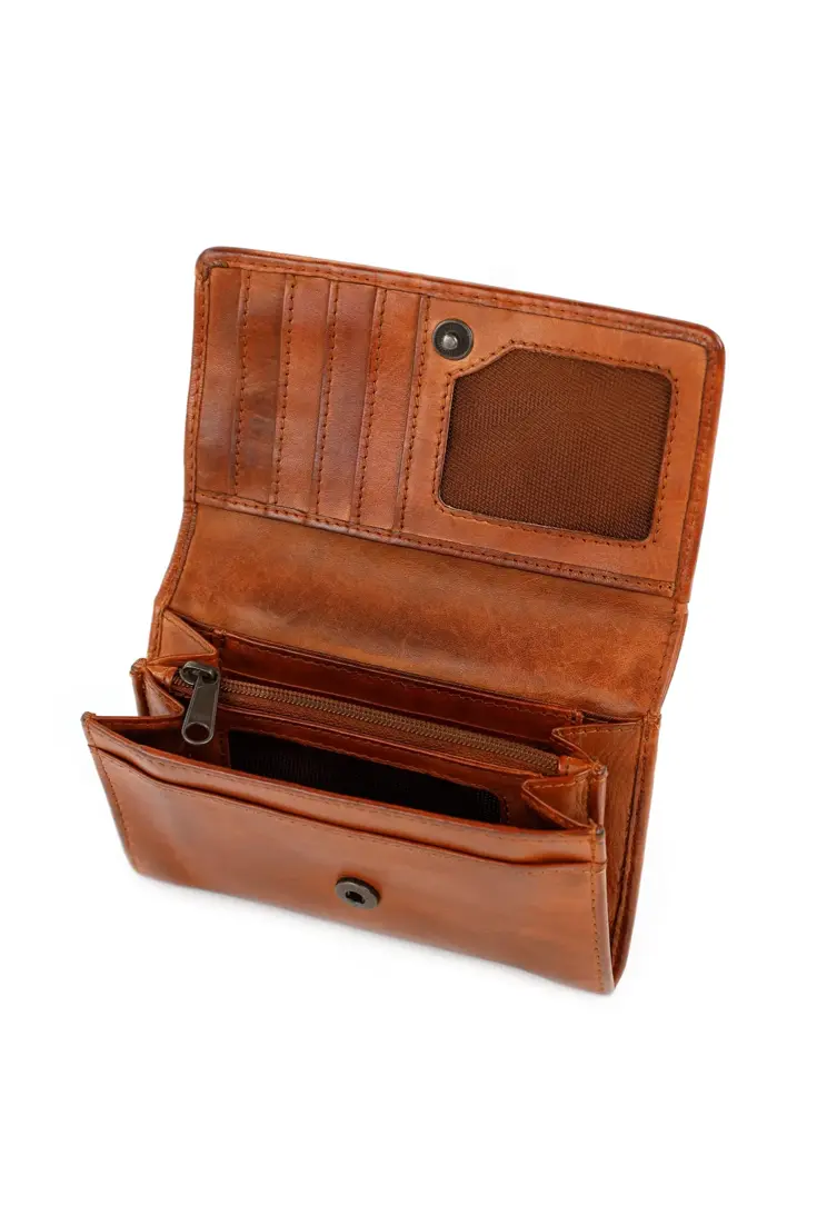 Flappie - Portemonnee - Leer - Overslag