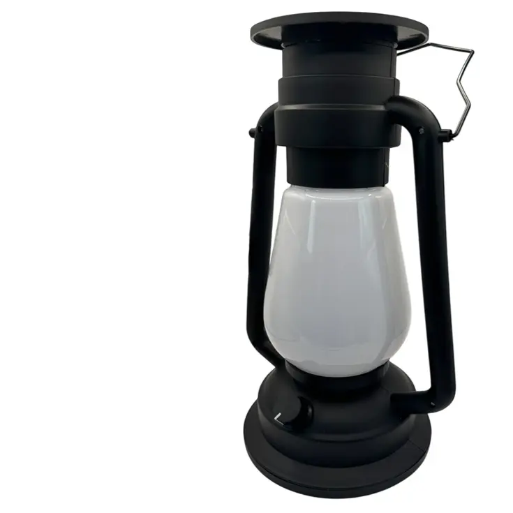 Tafellamp Solar - Zwarte Campinglamp -