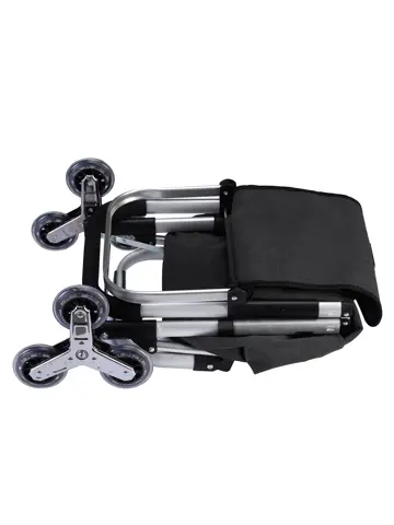 40L boodschappentrolley met trapwielen