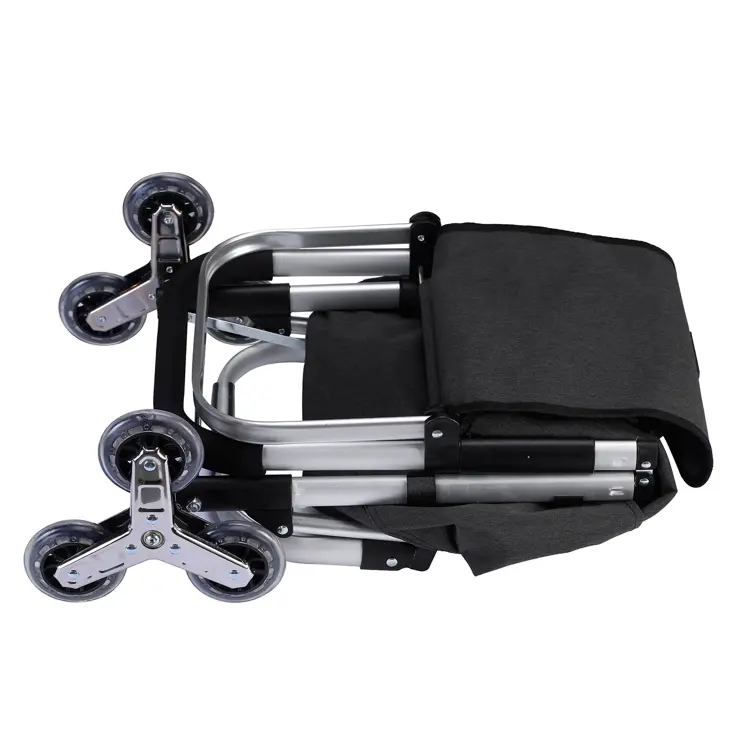 40L boodschappentrolley met trapwielen