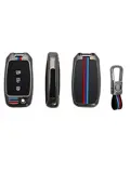 Metalen Sleutelhoesje voor Kia grijs B3