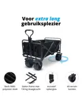 Bolderkar - 100L - 130KG - Zwart