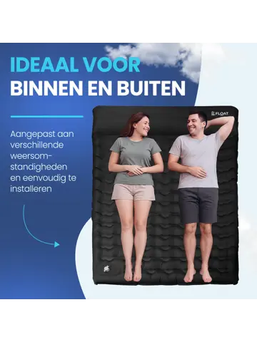 FLOAT Tweepersoons slaapmatje met voetpomp