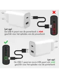 Powerbank 20.000 mAh 22.5w Snellader