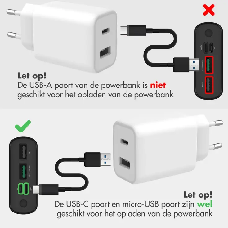 Powerbank 20.000 mAh 22.5w Snellader