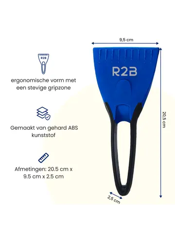 IJskrabber Auto met IJsbreker - Blauw