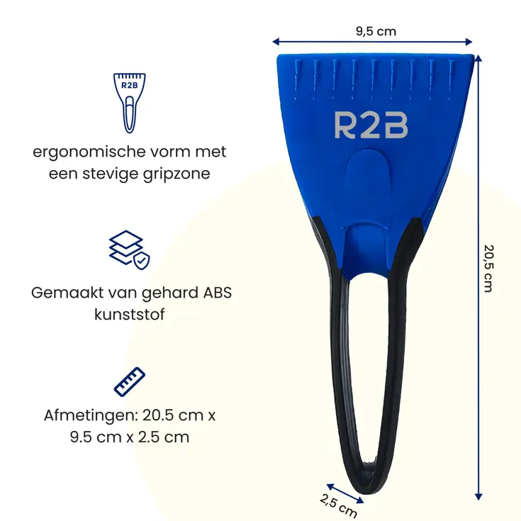 IJskrabber Auto met IJsbreker - Blauw