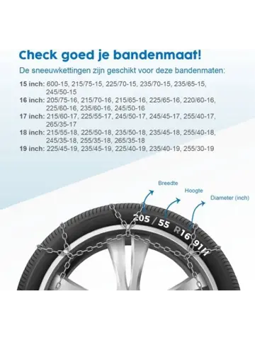 ProPlus Sneeuwkettingen – KNN120