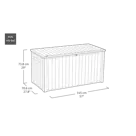 Keter Southwood Opbergbox - 643L - Grijs