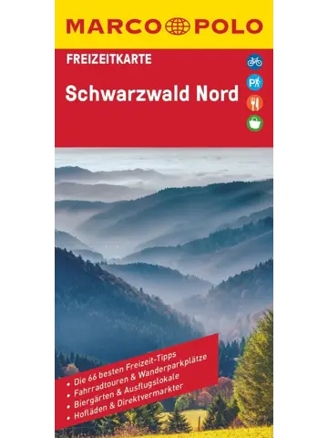Toeristische kaart FZK 38 Schwarzwald Nord