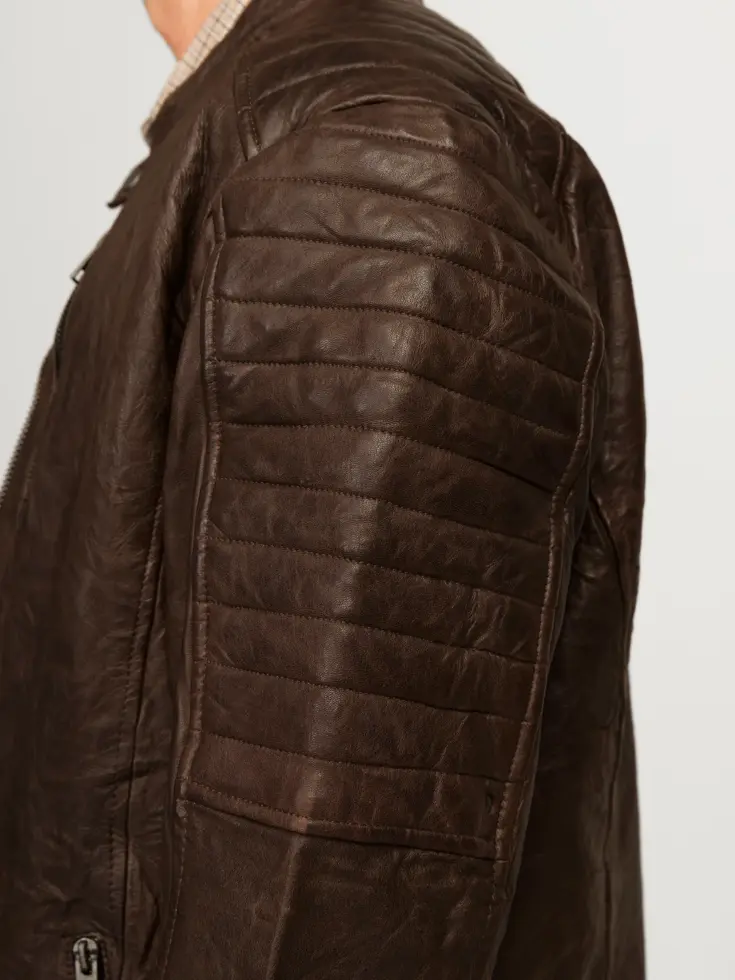 Heren Richard Leather Jacket