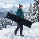 Waterafstotende snowboardtas 180x40x16 cm - Zwart