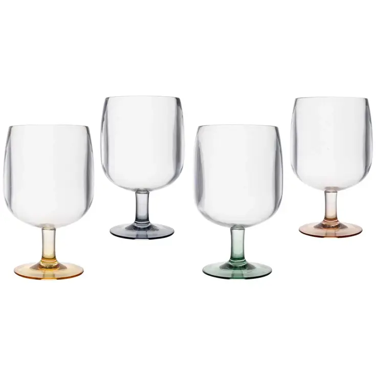 Bo-Camp Pastel Wijnglas Ornans 250 ml 4 Stuks