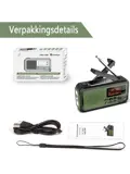 Noodradio DAB+/FM - 5000mAh - Solar Opwindbaar