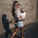 Wildride Kinderdrager  Ribfluweel