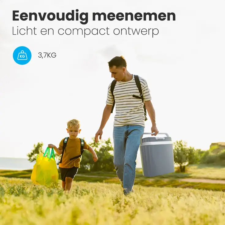 Koelbox Elektrisch 20L – Grijs