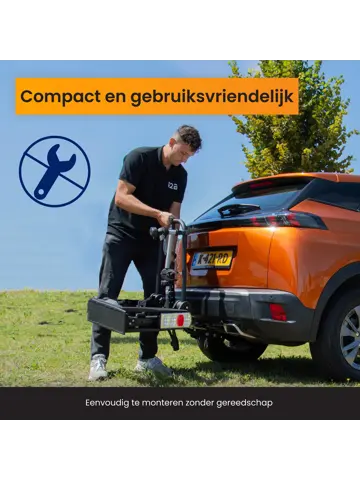Fietsendrager Auto - 2 Fietsen Inklapbaar Trekhaak
