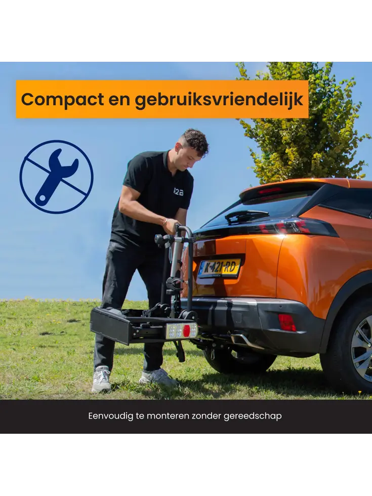 Fietsendrager Auto - 2 Fietsen Inklapbaar Trekhaak