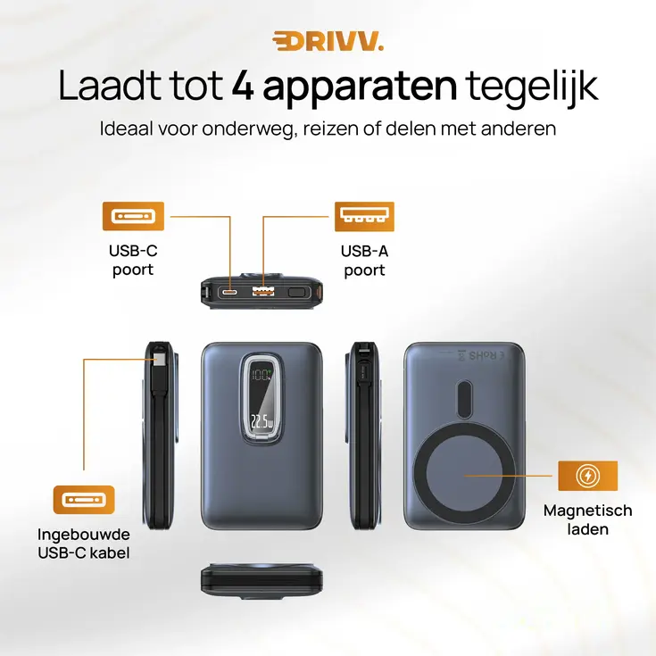 Magnetische Powerbank 10000 mAh
