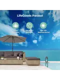 LifeGoods Parasol - 270 cm
