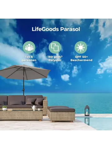 LifeGoods Parasol - 270 cm